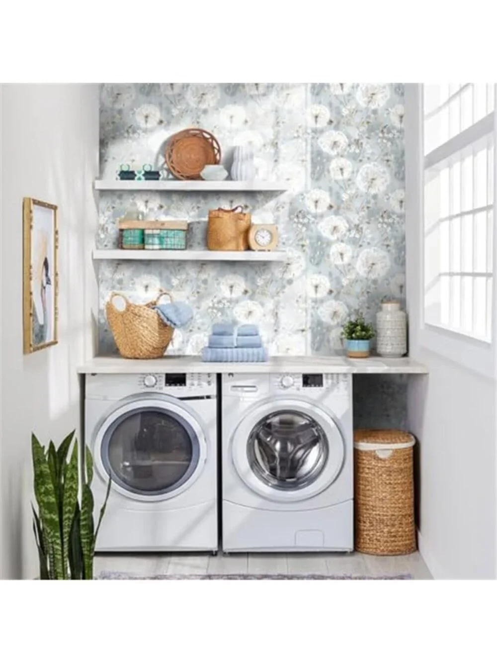 Floral Peel and Stick Wallpaper Dandelion Removable Self Adhesive Contact Paper